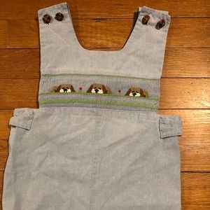 Smocked Dog JonJon no tag fits like 24 month
